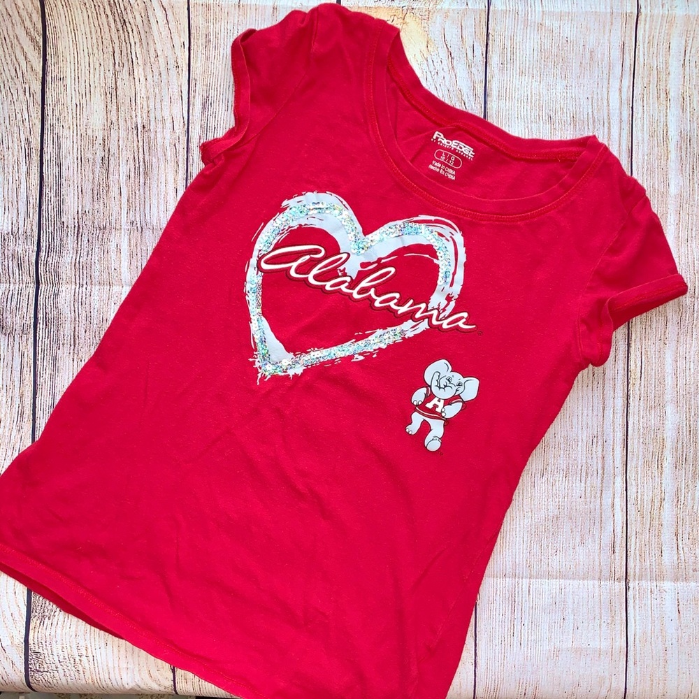 🇺🇸 Girls ProEdge 12/14 L “Alabama” Sequined T-shirt
